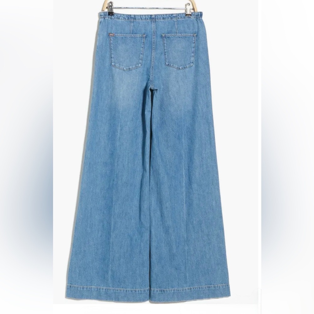 Alice and Olivia Slay Low Rise Wide Leg Jeans Celine Vintage - Picture 3 of 8